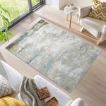 Machine Washable Henry Green/Ivory Rug