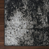 Machine Washable Henry Grey/Black Rug