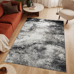 Machine Washable Henry Grey/Black Rug