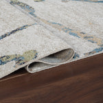 Machine Washable Archie Blue/Beige Rug