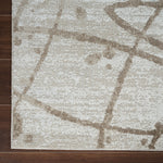 Machine Washable Archie Beige/Brown Rug