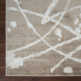 Machine Washable Archie Brown/Beige Rug