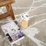 Machine Washable Archie Brown/Beige Rug