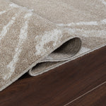 Machine Washable Archie Brown/Beige Rug