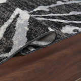 Machine Washable Archie Black/Grey Rug