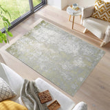 Machine Washable Bridget Green/Ivory Rug