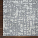 Machine Washable Frances Grey/Ivory Rug