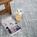 Machine Washable Frances Grey/Ivory Rug