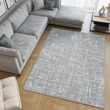 Machine Washable Frances Grey/Ivory Rug