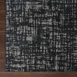 Machine Washable Frances Grey/Black Rug