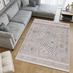 Machine Washable Alden Beige/Ivory Rug