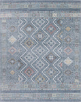 Machine Washable Alden Blue/Ivory Rug