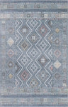 Machine Washable Alden Blue/Ivory Rug