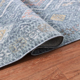 Machine Washable Alden Blue/Ivory Rug