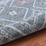 Machine Washable Alden Blue/Ivory Rug