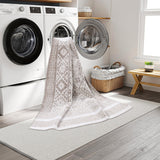 Machine Washable Alden Beige/Brown Rug