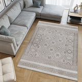 Machine Washable Alden Beige/Brown Rug