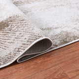 Machine Washable Cooper Ivory/Brown Rug