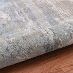 Machine Washable Cooper Beige/Blue Rug