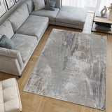 Machine Washable Cooper Beige/Blue Rug