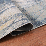 Machine Washable Cooper Blue/Beige Rug