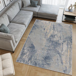 Machine Washable Cooper Blue/Beige Rug