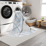 Machine Washable Austin Ivory/Blue Rug