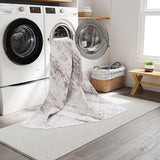 Machine Washable Austin Ivory/Brown Rug