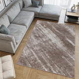 Machine Washable Austin Brown/Beige Rug