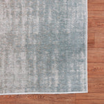 Machine Washable Nash Ivory/Blue Rug