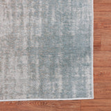 Machine Washable Nash Ivory/Blue Rug