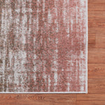 Machine Washable Nash Ivory/Brown Rug