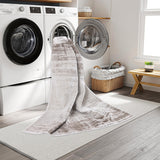 Machine Washable Nash Brown/Ivory Rug