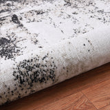 Machine Washable Avery Ivory/Charcoal Rug