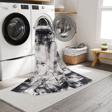 Machine Washable Avery Ivory/Charcoal Rug