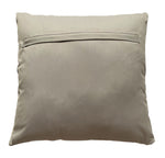 Dakota Throw Pillow, Ivory/Silver (20"x20"x4")