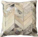 Kolby Throw Pillow, Ivory/Beige/Silver (MULTIPLE SIZES)