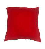 Pax Throw Pillow, Red (16"x16"x4")