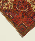 Fine VTG Jamison Rusty-Red/Navy Rug, 7'9" x 11'2"
