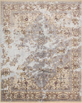 Fine Galaxy Khurshid Ivory/Blue Rug, 8'1" x 10'1"