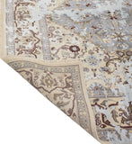 Fine Galaxy Khurshid Ivory/Blue Rug, 8'1" x 10'1"