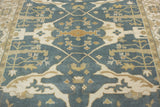 Oushak Hailey Grey-Blue/Ivory Rug, 7'10" x 10'0"