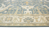 Oushak Hailey Grey-Blue/Ivory Rug, 7'10" x 10'0"