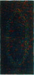 Vintage Zalaikah Ink Blue/Green Rug, 4'3" x 7'11"