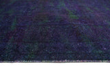 Vintage Aldan Purple/Green Rug, 6'8" x 9'0"