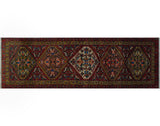 Vintage Patty Red/Green Runner, 3'7" x 11'0"