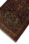 Vintage Patty Red/Green Runner, 3'7" x 11'0"