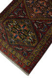 Vintage Patty Red/Green Runner, 3'7" x 11'0"