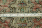 Vintage Rahmatul Red/Ink Blue Runner, 3'7" x 10'8"