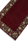 Vintage Elwin Purple/Beige Runner, 2'8" x 14'10"